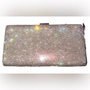 Glamorous Red and Gold Clutch with Dazzling Finish